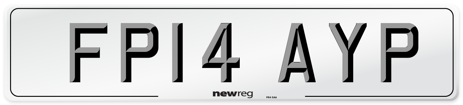 FP14 AYP Number Plate from New Reg